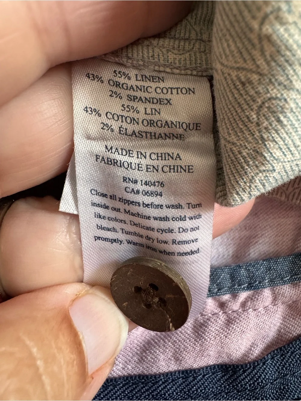 Faherty Brand Mens 34 Linen Organic Cotton Shorts Dusty Lavender Lilac Chino